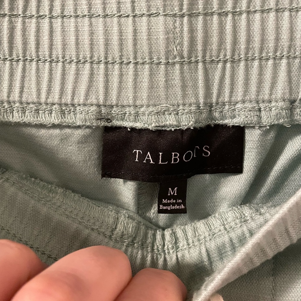 Talbots Sage Green Drawstring Cuff Pullon Pants S… - image 3